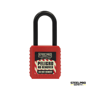 CANDADO STEELPRO DIELECTRICO ROJO
