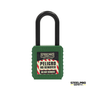 CANDADO STEELPRO DIELECTRICO VERDE