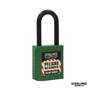 CANDADO STEELPRO DIELECTRICO VERDE
