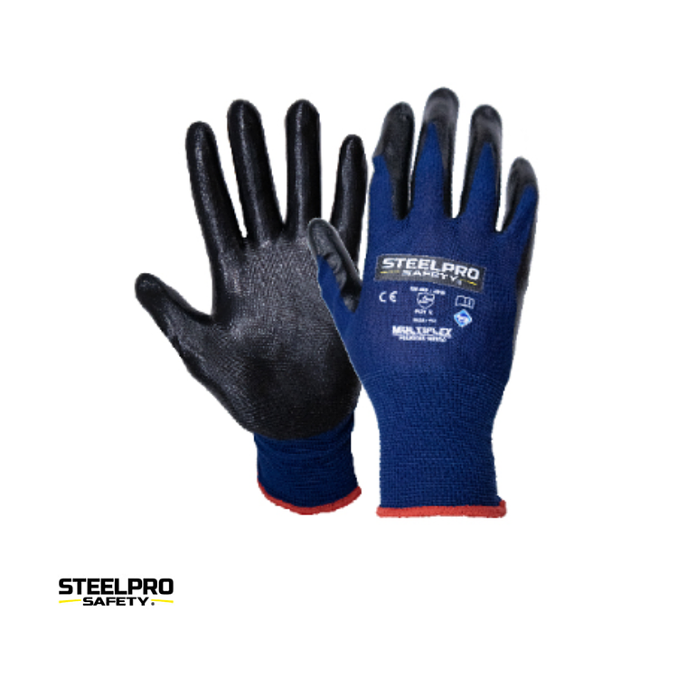 GUANTE MULTIFLEX POLIESTER NITRILO 8/S 1