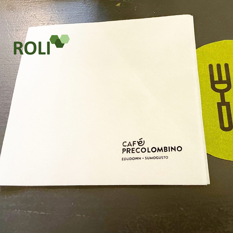 500 Servilletas Airlaid Blanca  Impresa 33x33 cm-  6