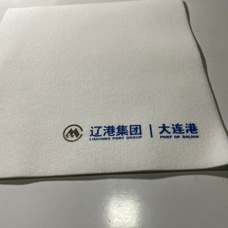 500 Servilletas Airlaid Blanca  Impresa 2 Colores 33x33 cm  3