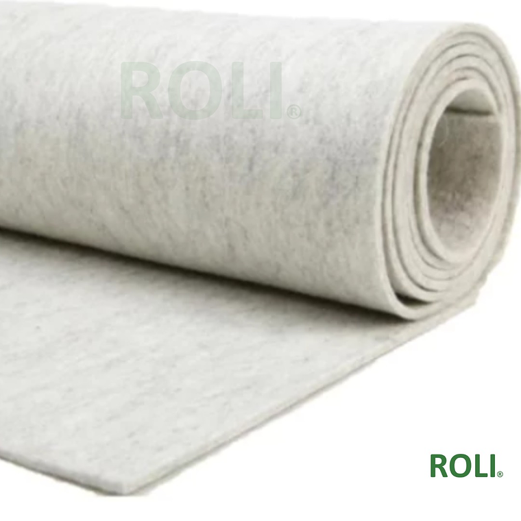 Fieltro de Poliester y Lana Blanco 9 mm 3