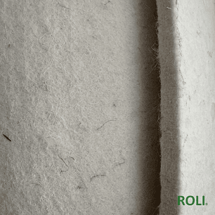 Fieltro de Poliester y Lana Blanco 9 mm