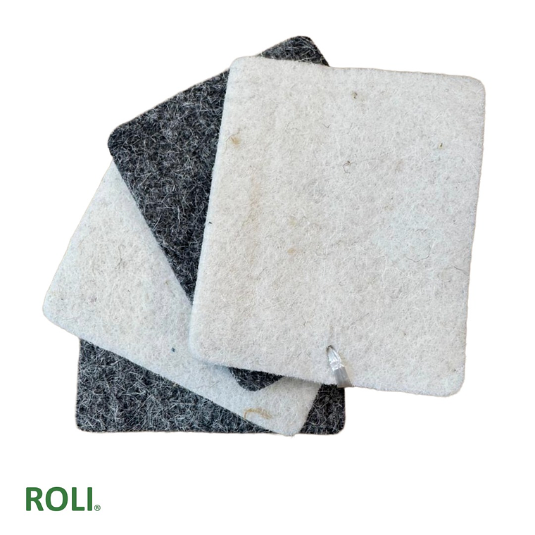 Fieltro de Poliester y Lana Blanco 9 mm 4