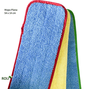 Mopa Seca Húmeda Microfibra 54 x 14 cm  Colores
