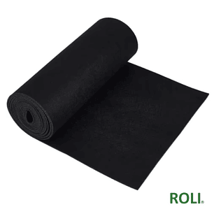 Fieltro de Poliester Negro 10 mm