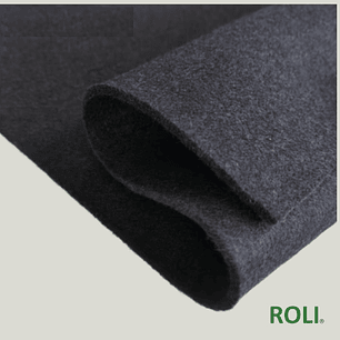 Fieltro de Poliester Negro 8 mm