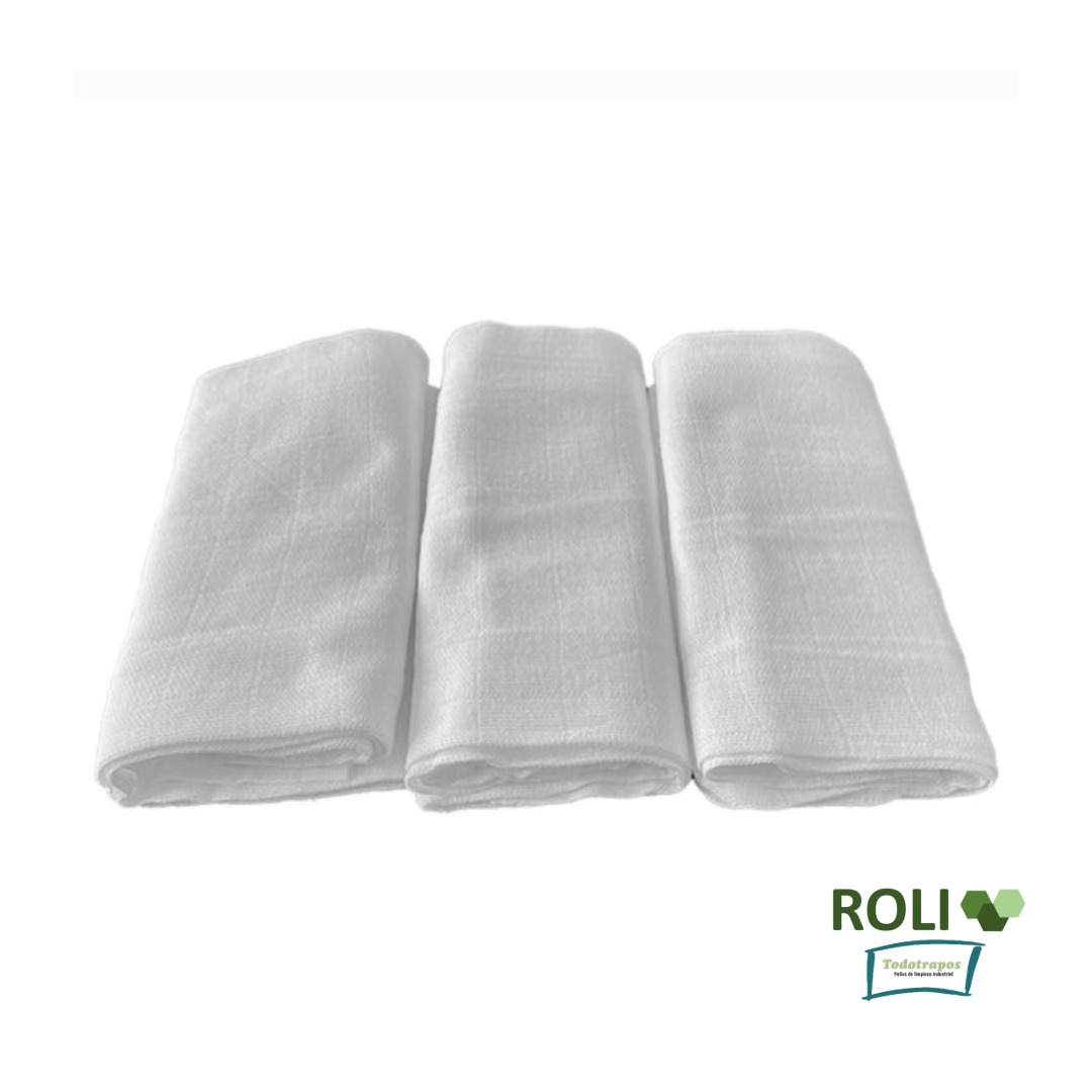 Set 3 Tutos Pañales de Algodón 100% - Muselina