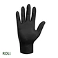 GUANTE RAVEN NITRILO TEXTURIZADO NEGRO 8.0 GR   (CAJA 50 UNIDADES) - Miniatura 1