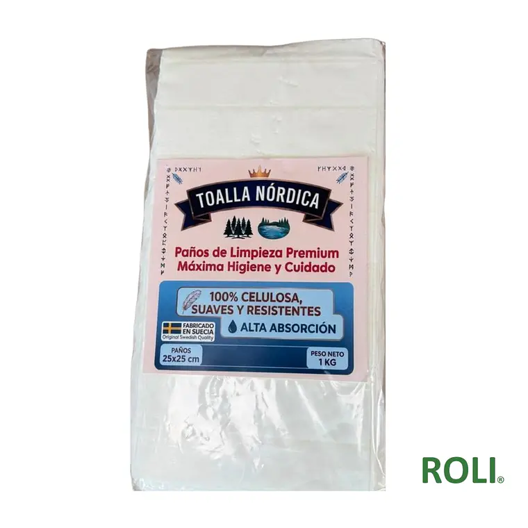 Toallas Absorbentes Nordic 25x25 cm. 1 Kilo 1