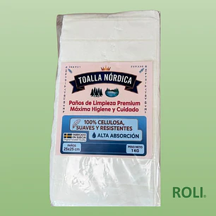 Toallas Absorbentes Nordic 25x25 cm. 1 Kilo