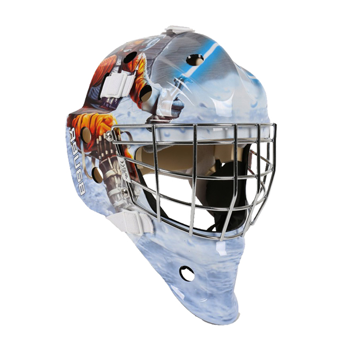 Шлем вратарский хоккейный купить. Вратарский шлем Бауэр нме3. Шлем вратарский Бауэр nme3. Шлем хоккейный Bauer вратаря NME 3. Шлем вратаря NME 3 goal Mask.