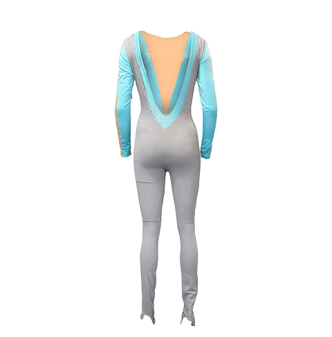 Enterito turquoise & grey