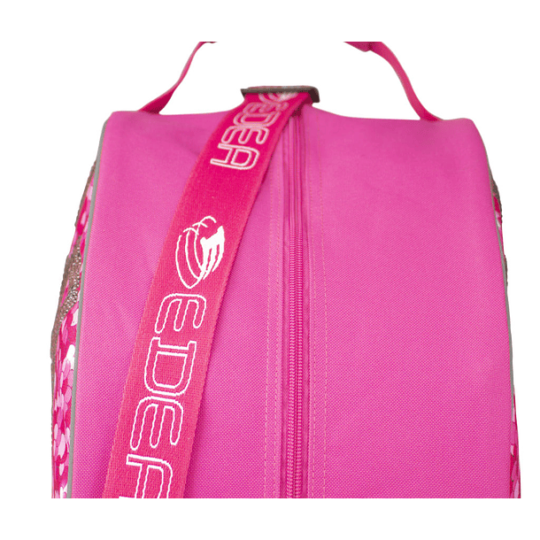 Bolso tipo mochila para patines palo rosa