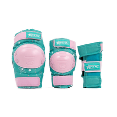 Proteccion Triple Pad Pink Green