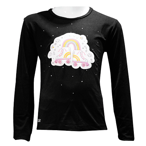 Polera diseños rollervar manga larga