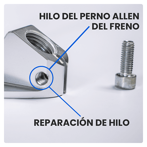 Reparación de Hilo de perno allen del freno