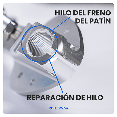 Reparación de hilo del freno del patín