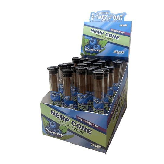 Display Hemp Cone Arándano con punta de Madera - Image 1
