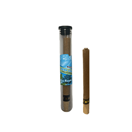 Display Hemp Cone Frambuesa Azul con punta de Madera - Image 2