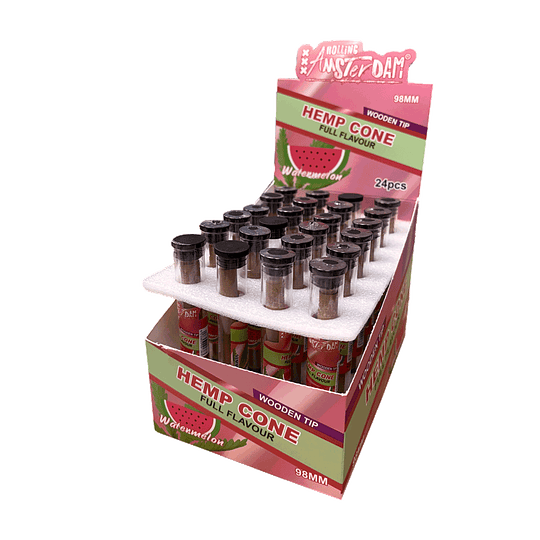 Display Hemp Cone Sandía con punta de Madera - Image 1