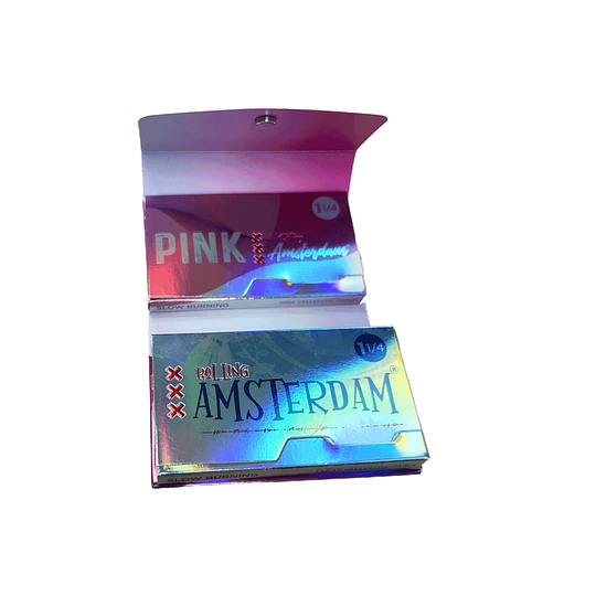 Papel Rolling Amsterdam 420 Celulosa Transparente + Pink - Image 5