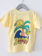 Camiseta infantil 'Good Energy' - Ropa divertida para niños - Miniatura 4