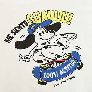 Camiseta infantil 'GUAUUU!' - Ropa con actitud para niños