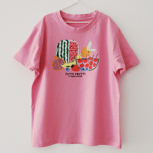 Camiseta algodón 'Tutti Frutti' – Moda divertida y colorida