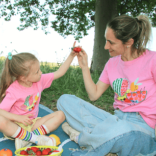 Camiseta algodón 'Tutti Frutti' – Moda divertida y colorida