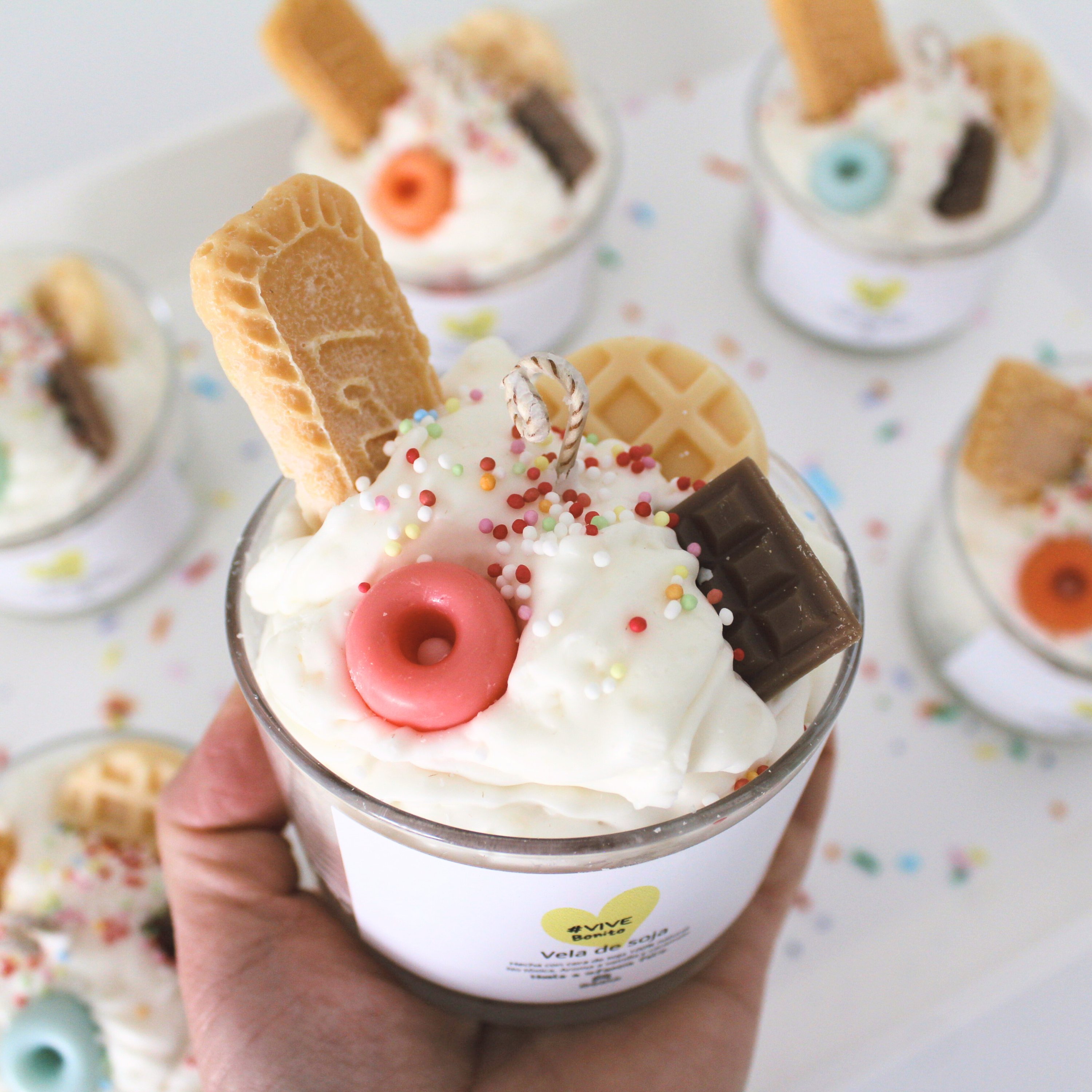 Vela de soja 'Infancia feliz' – Vela aromática dulce 1