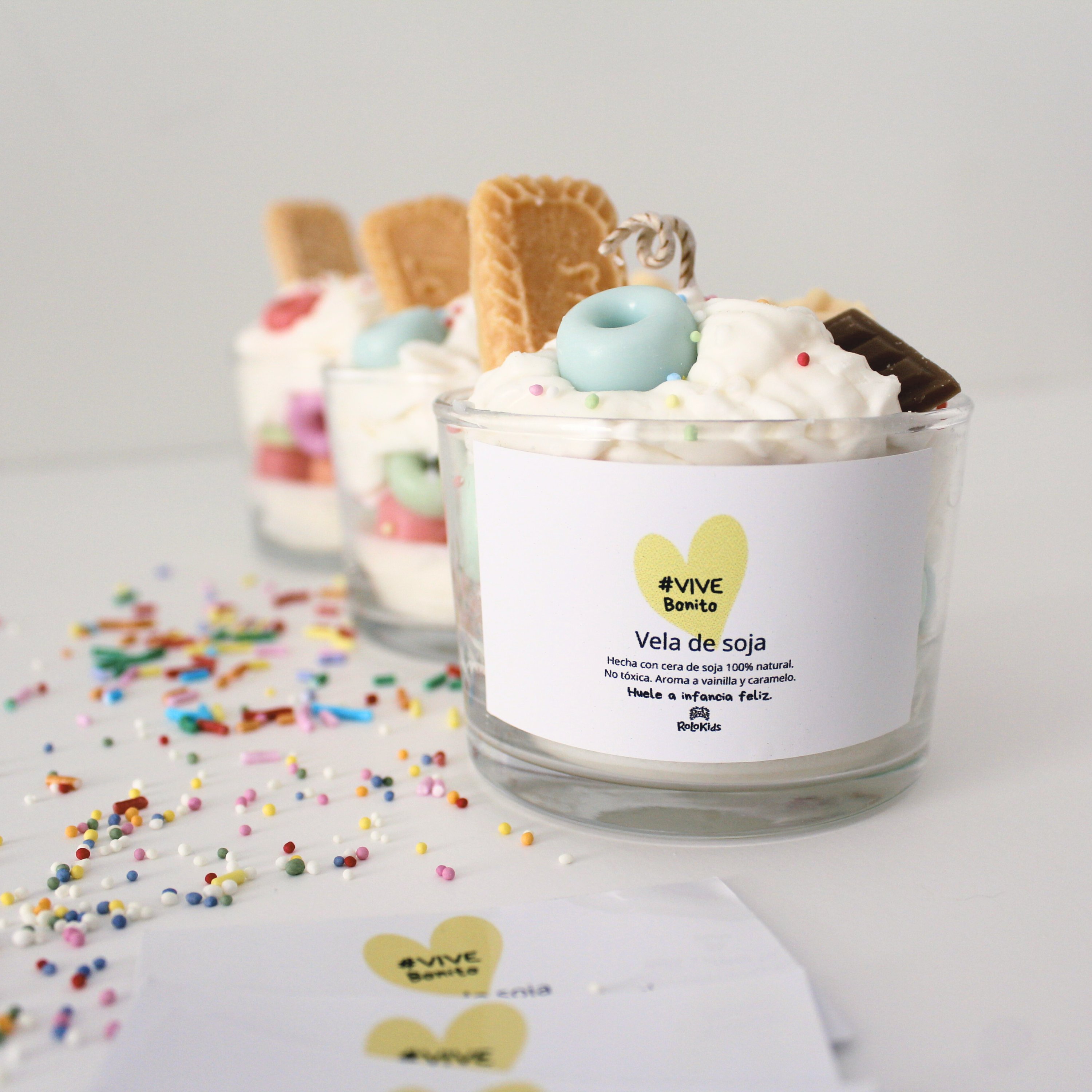 Vela de soja 'Infancia feliz' – Vela aromática dulce 3