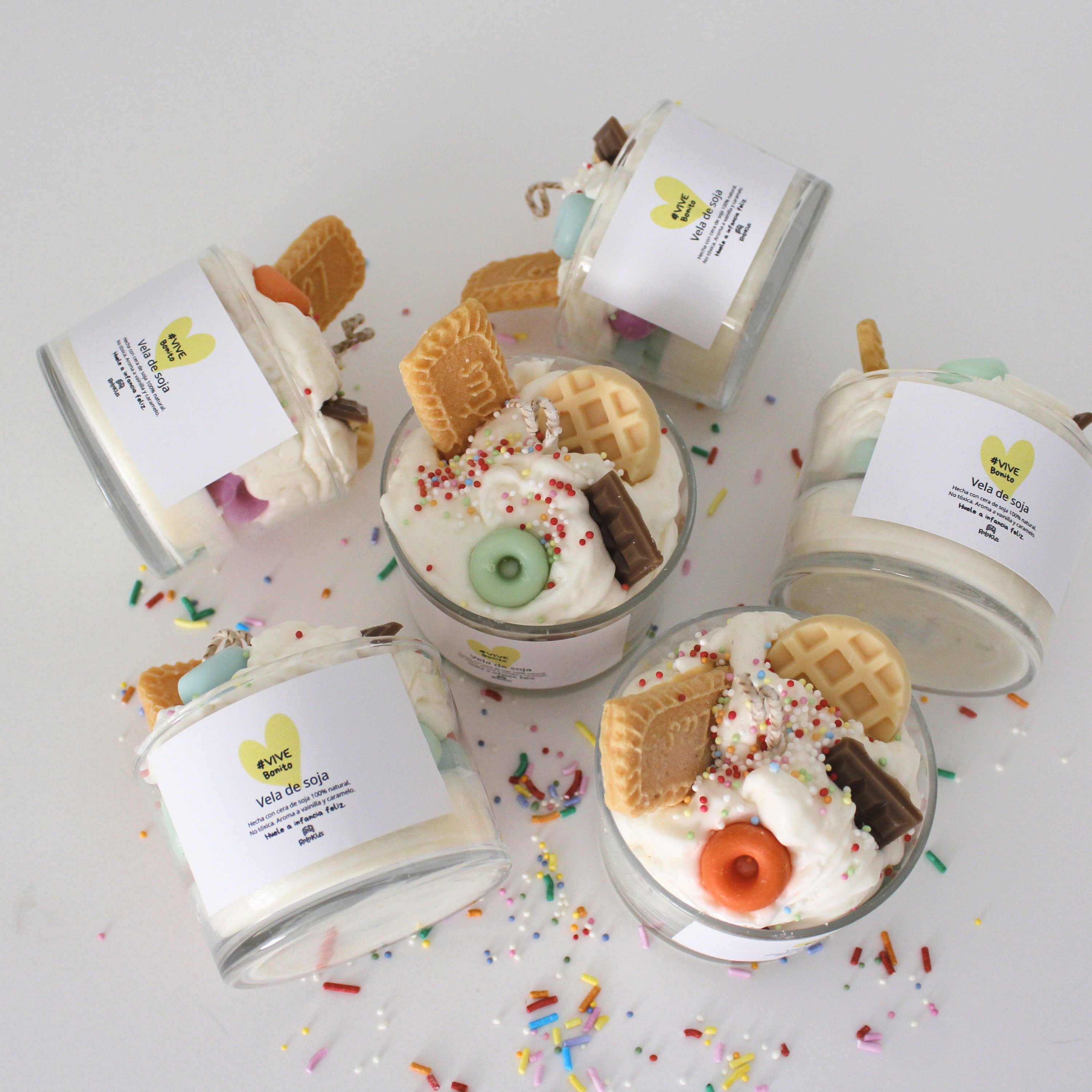 Vela de soja 'Infancia feliz' – Vela aromática dulce 2