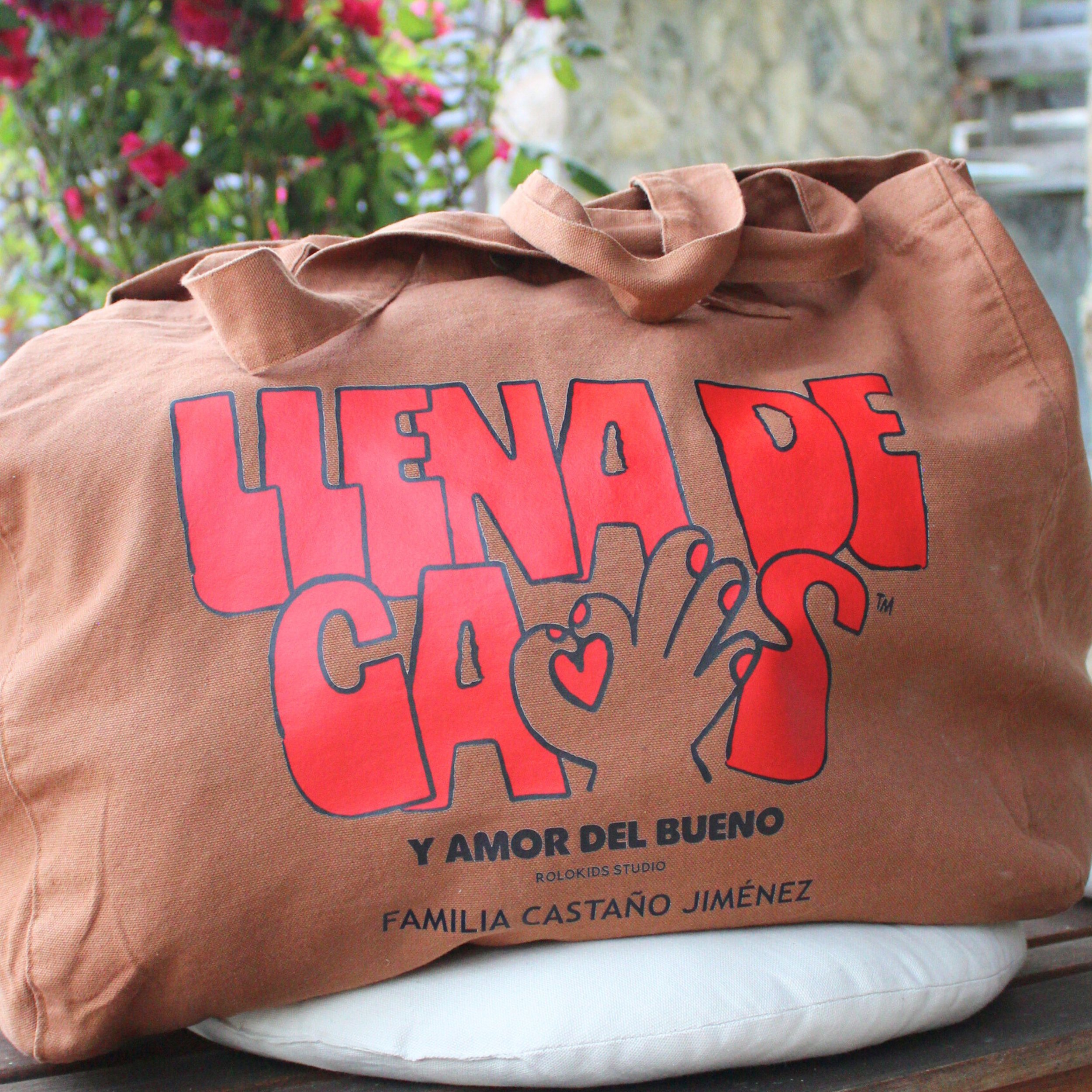 Bolso shopper XL 'Llena de caos' - Bolsa grande para familias 4