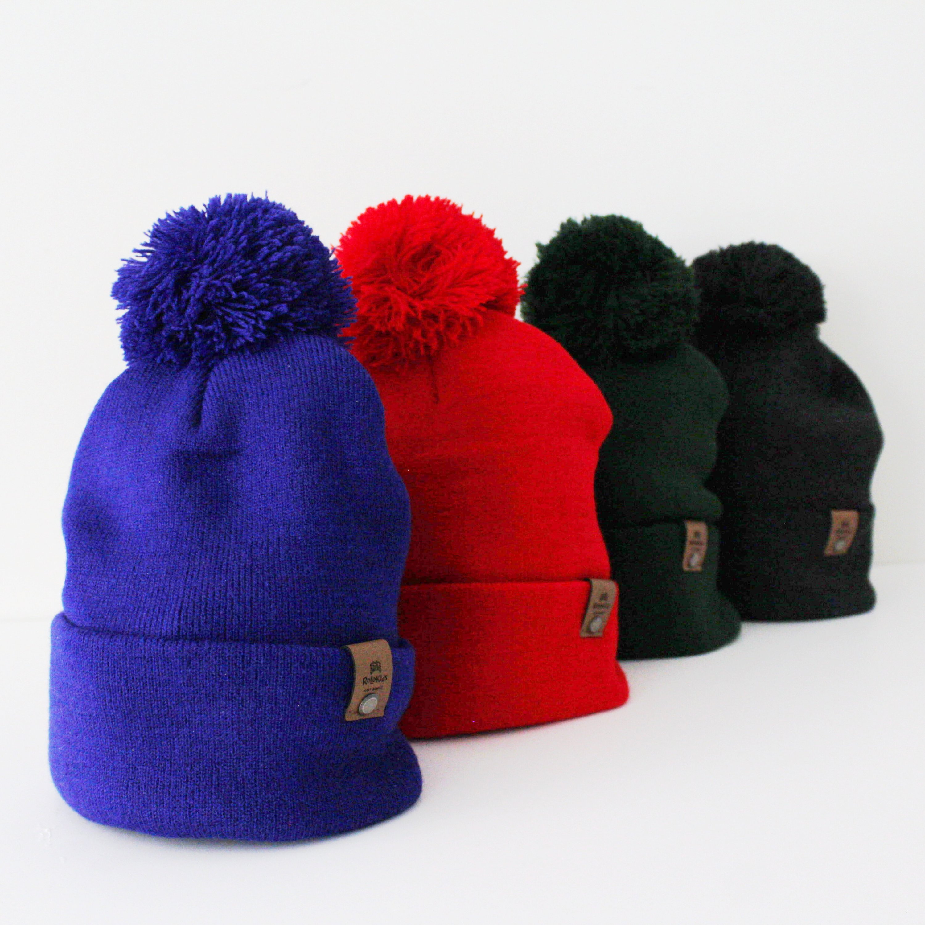 Gorro infantil invierno con pompón – Gorro cálido para niños 2