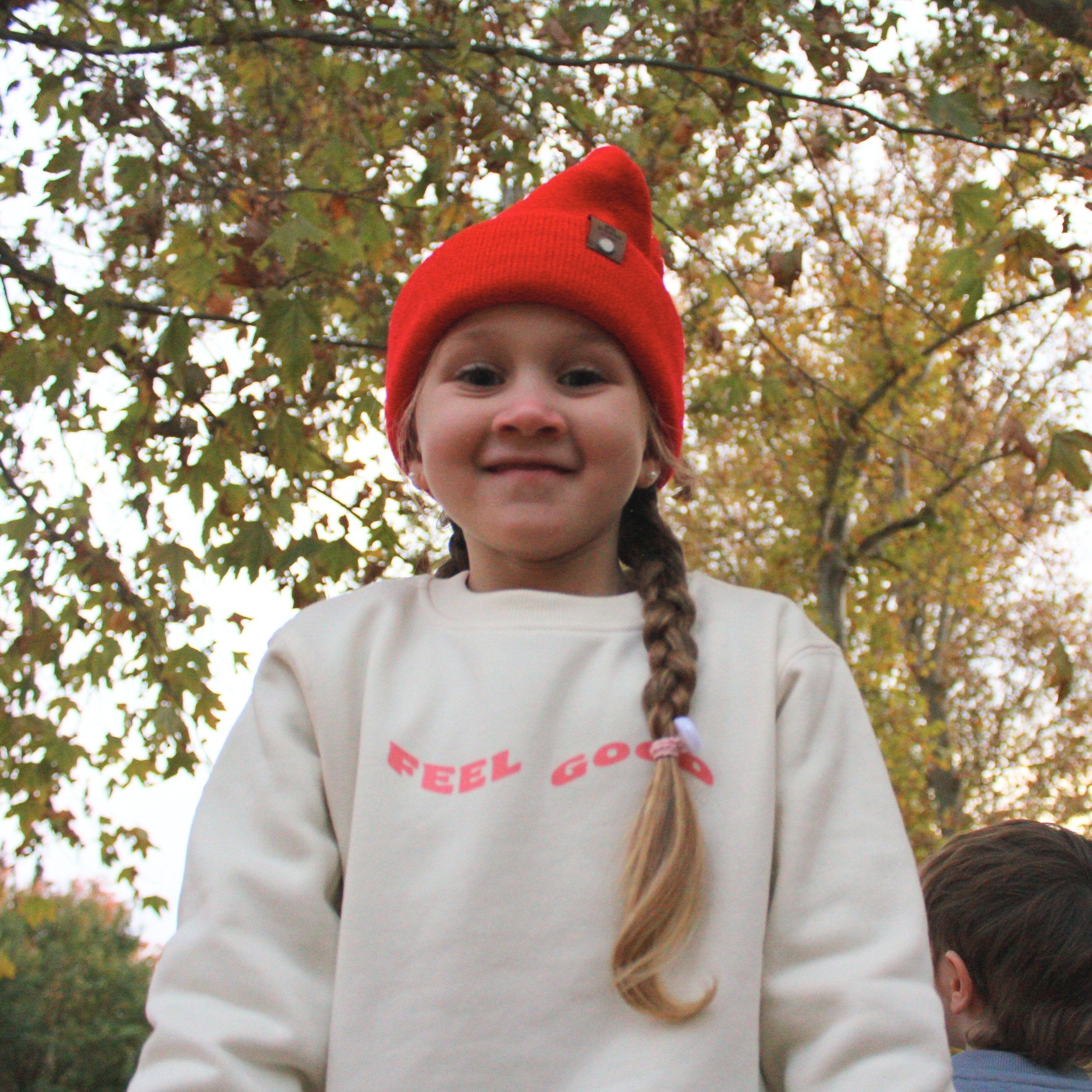 Sudadera infantil 'Feel Good' ivory – Ropa divertida para niños 9