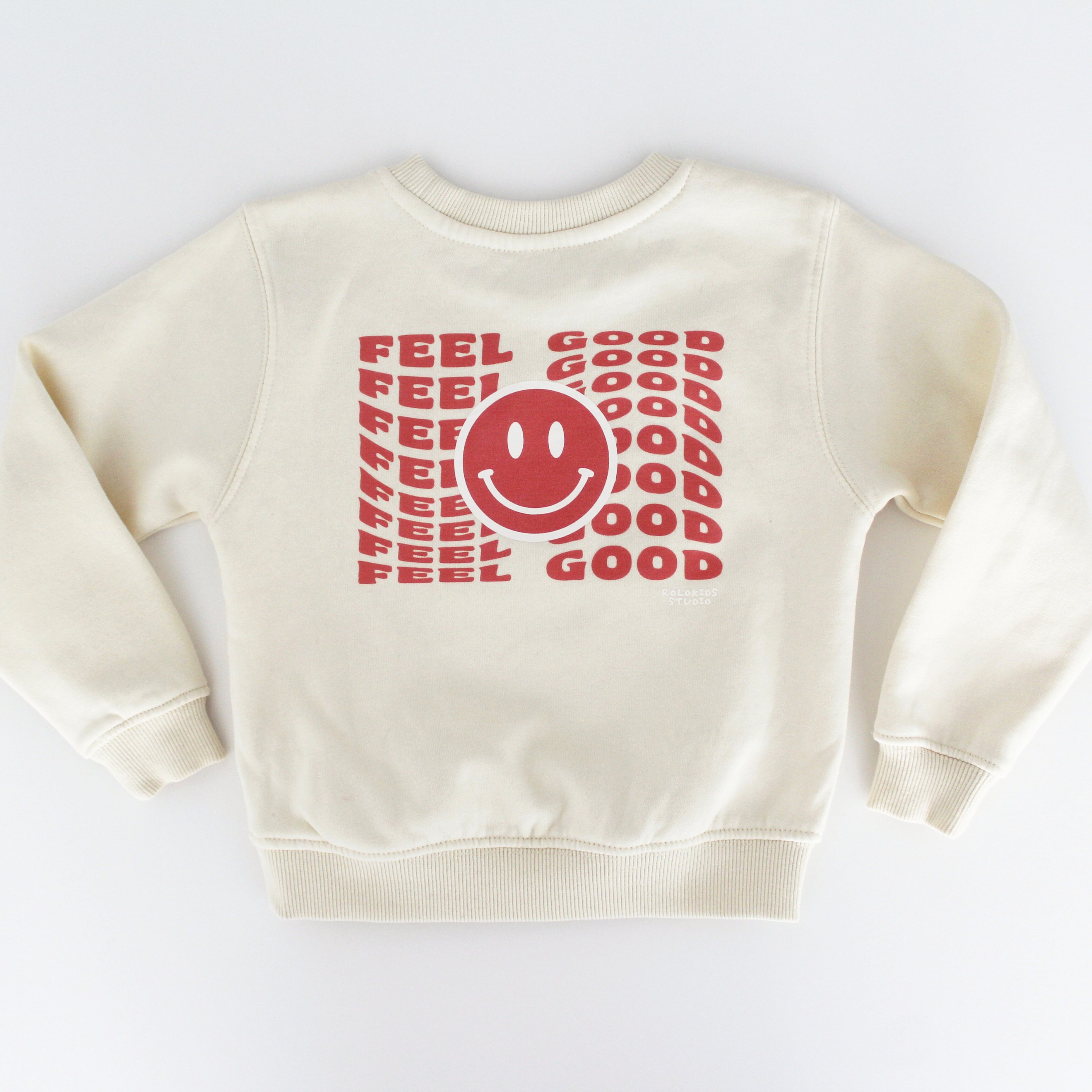 Sudadera infantil 'Feel Good' ivory – Ropa divertida para niños 5