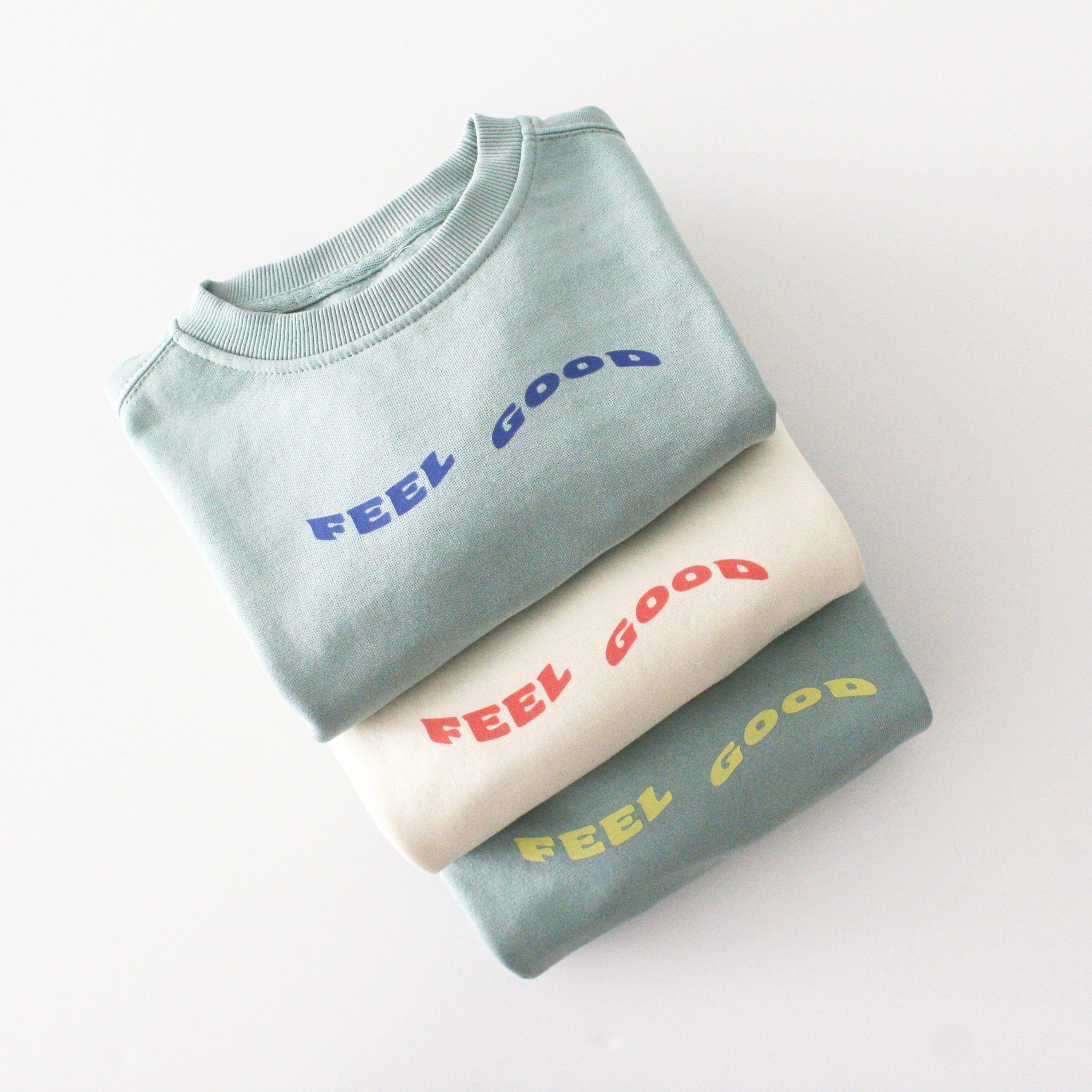 Sudadera infantil 'Feel Good' ivory – Ropa divertida para niños 6