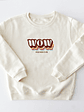 Sudadera infantil 'WOW' – Ropa divertida para niños - Miniatura 2