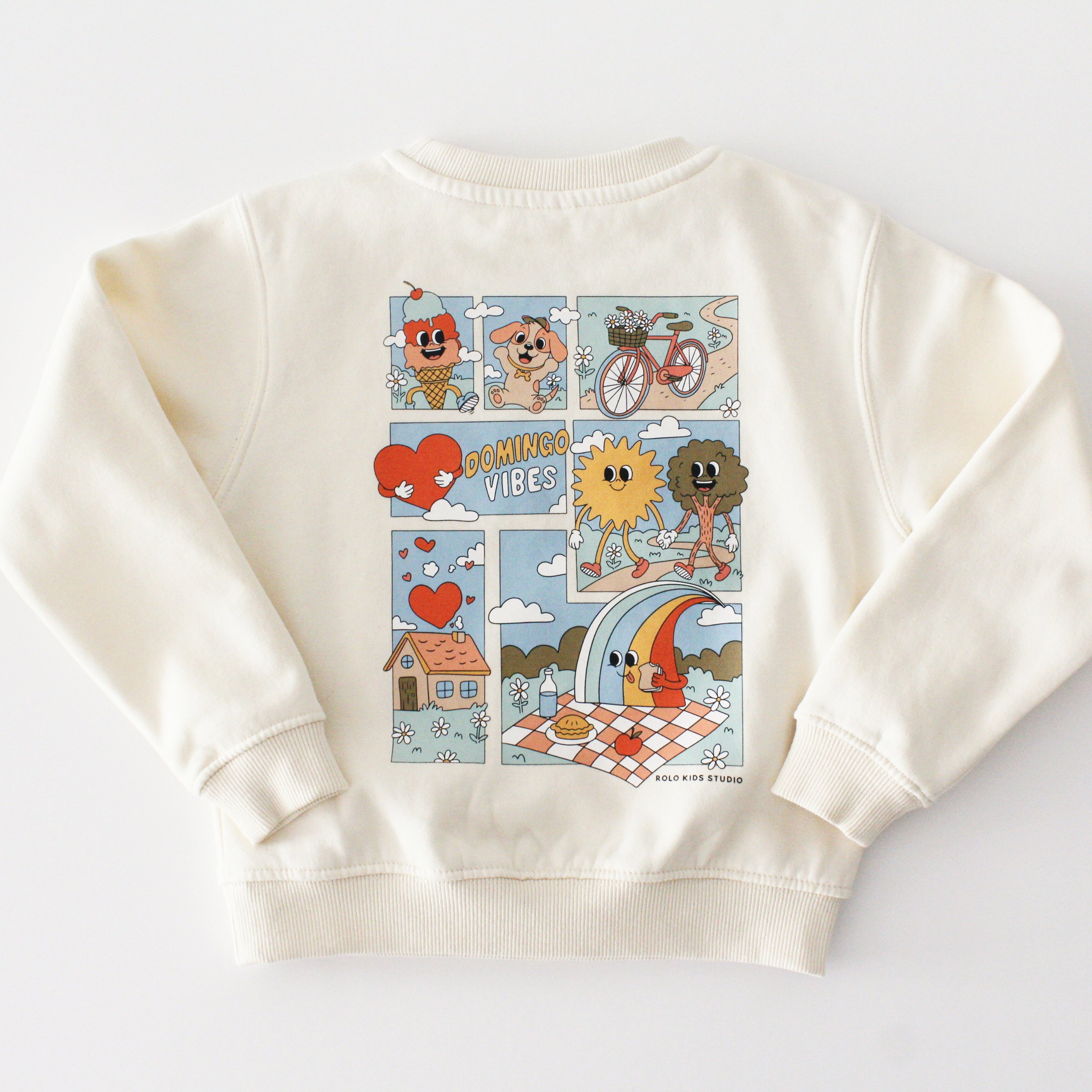 Sudadera infantil 'Domingo Vibes' – Ropa para días en familia 4