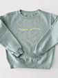 Sudadera infantil 'Feel Good' verde sage – Ropa divertida para niños - Miniatura 12