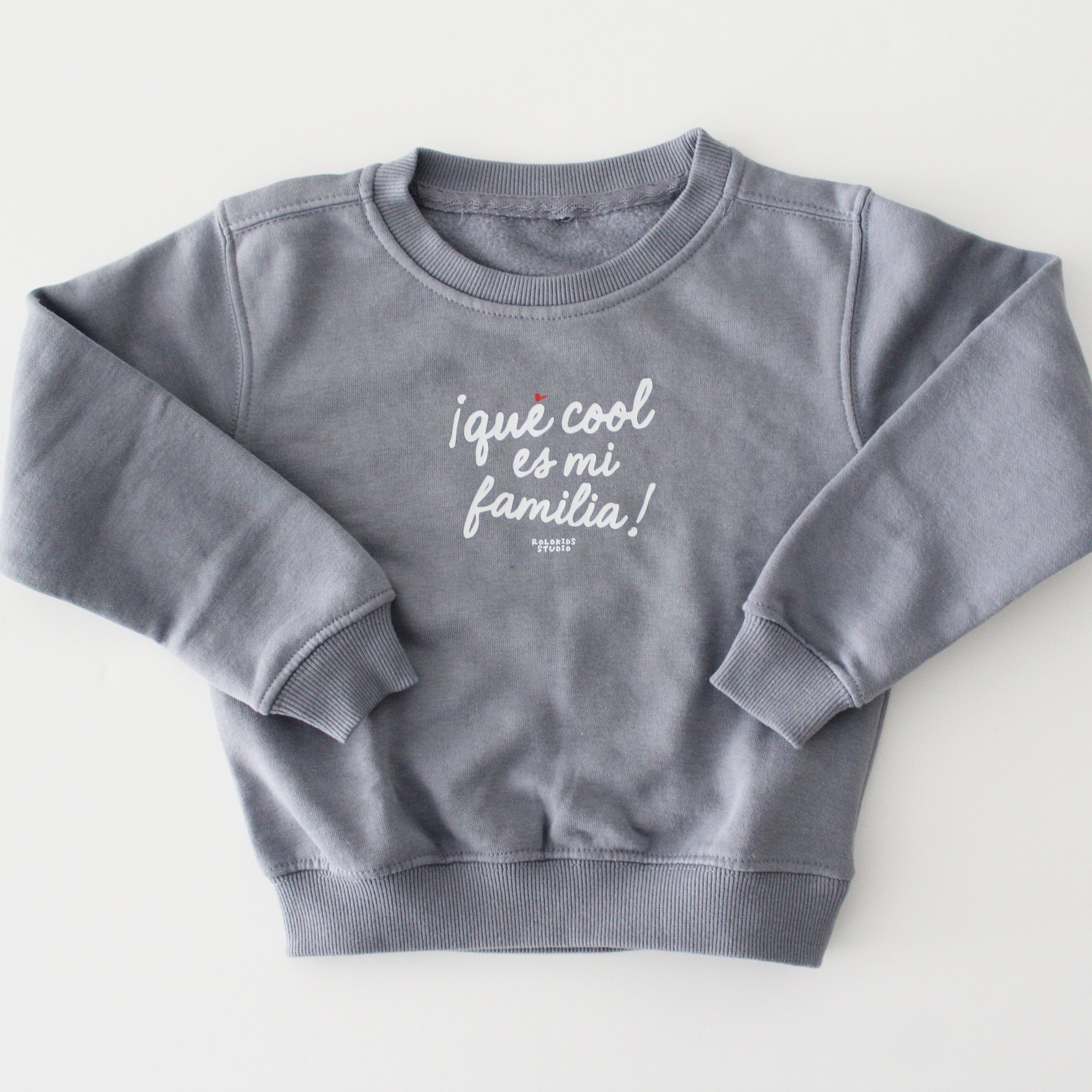 Sudadera infantil '¡Qué cool es mi familia!' – Ropa con mensaje familiar 3