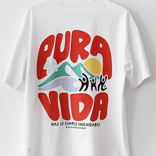  Camiseta algodón orgánico 'Pura Vida' – Moda sostenible y con actitud