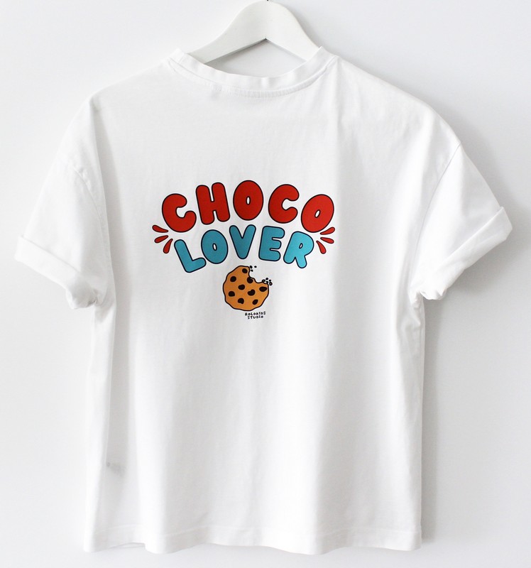 Camiseta algodón orgánico 'Choco Lover'– Moda divertida para adultos 2