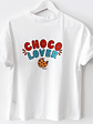 Camiseta algodón orgánico 'Choco Lover'– Moda divertida para adultos - Miniatura 2