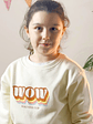 Sudadera infantil 'WOW' – Ropa divertida para niños - Miniatura 6