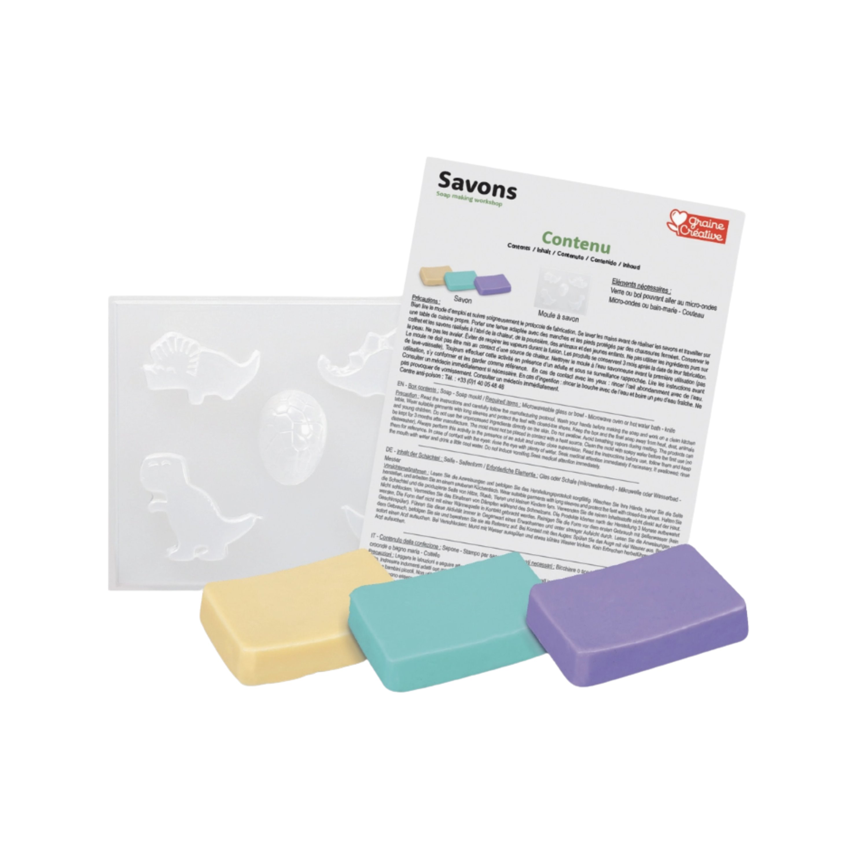 Kit Infantil 'Taller de Jabones Dinosaurios' – Actividad Creativa niños 4