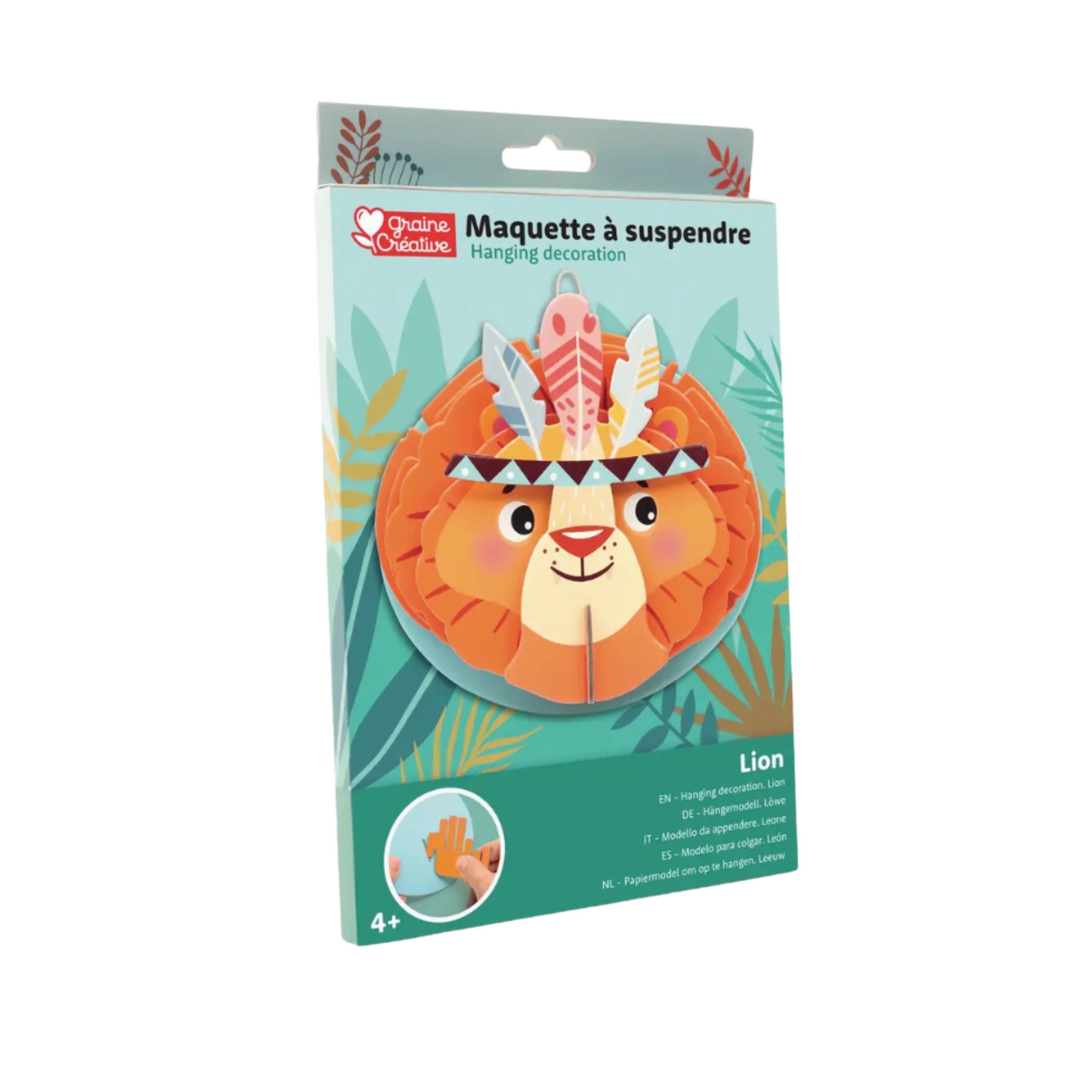 Maqueta Colgante León 3D – Decoración Infantil DIY 2