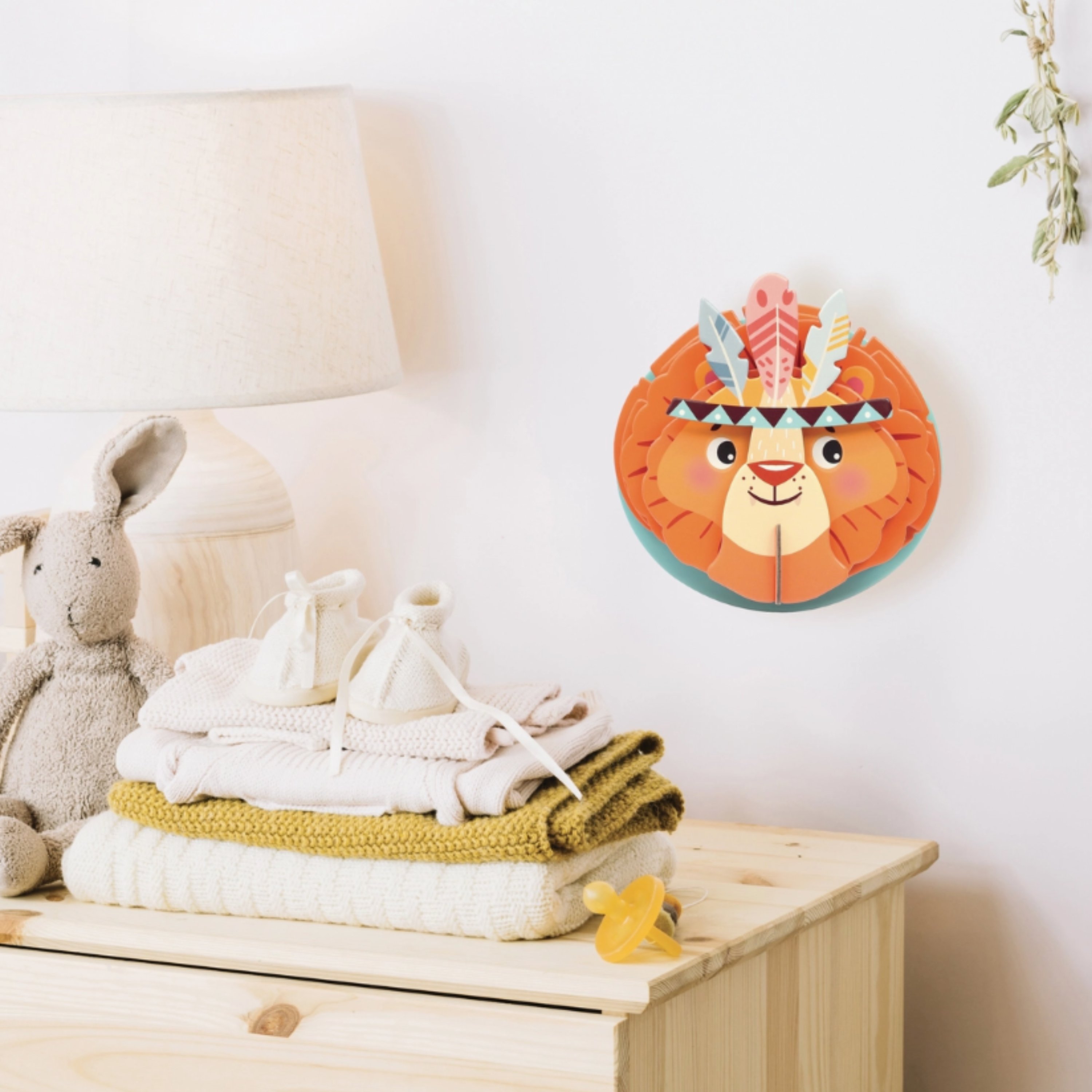 Maqueta Colgante León 3D – Decoración Infantil DIY 1